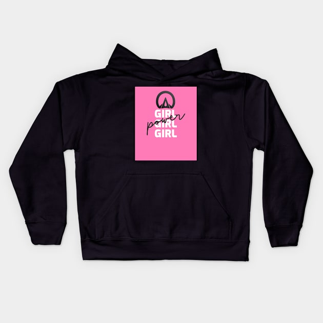 Female Farrier Girl Power Kids Hoodie by 3DHoofcareDesigns